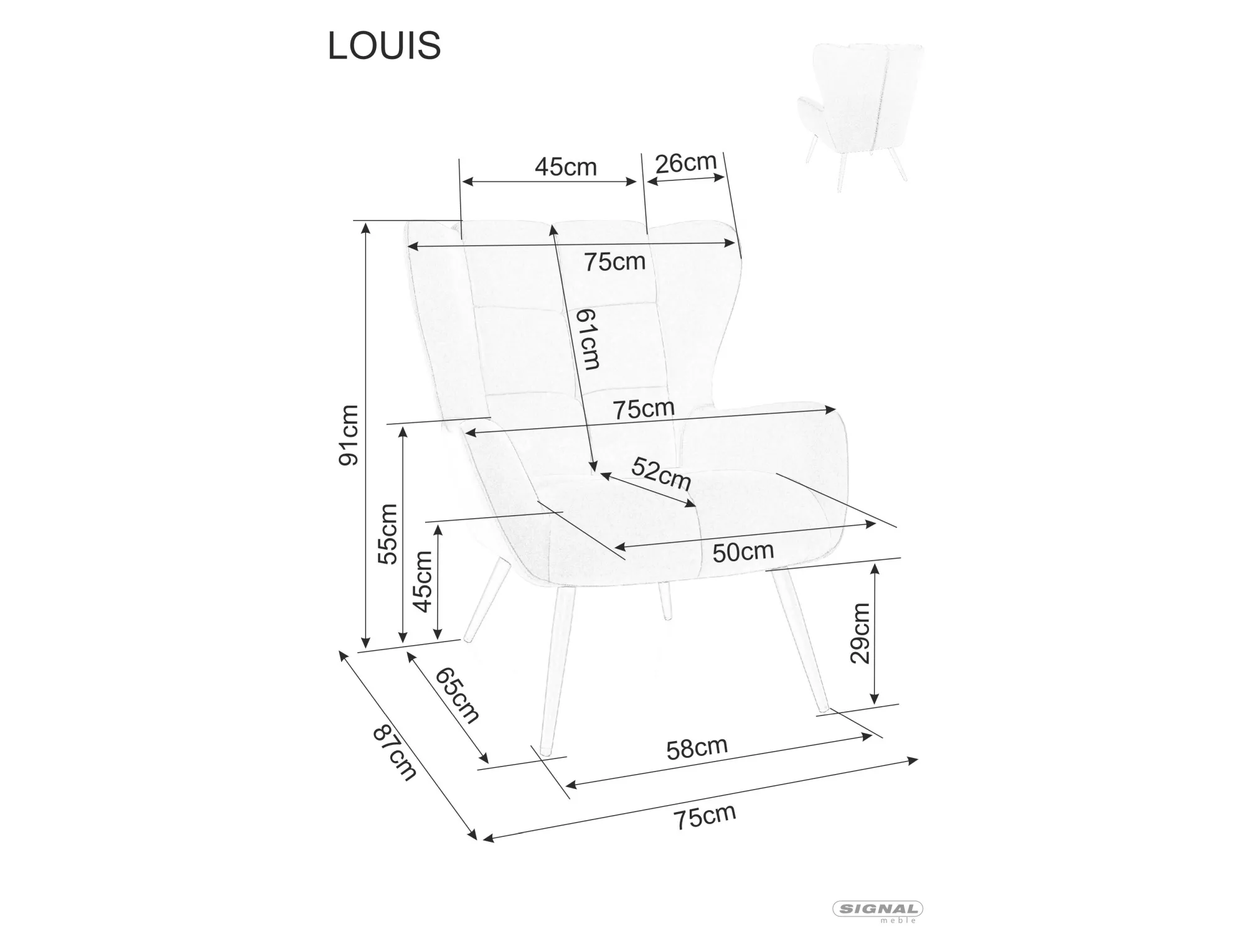 Poltrona Louis Velvet - immagine 2