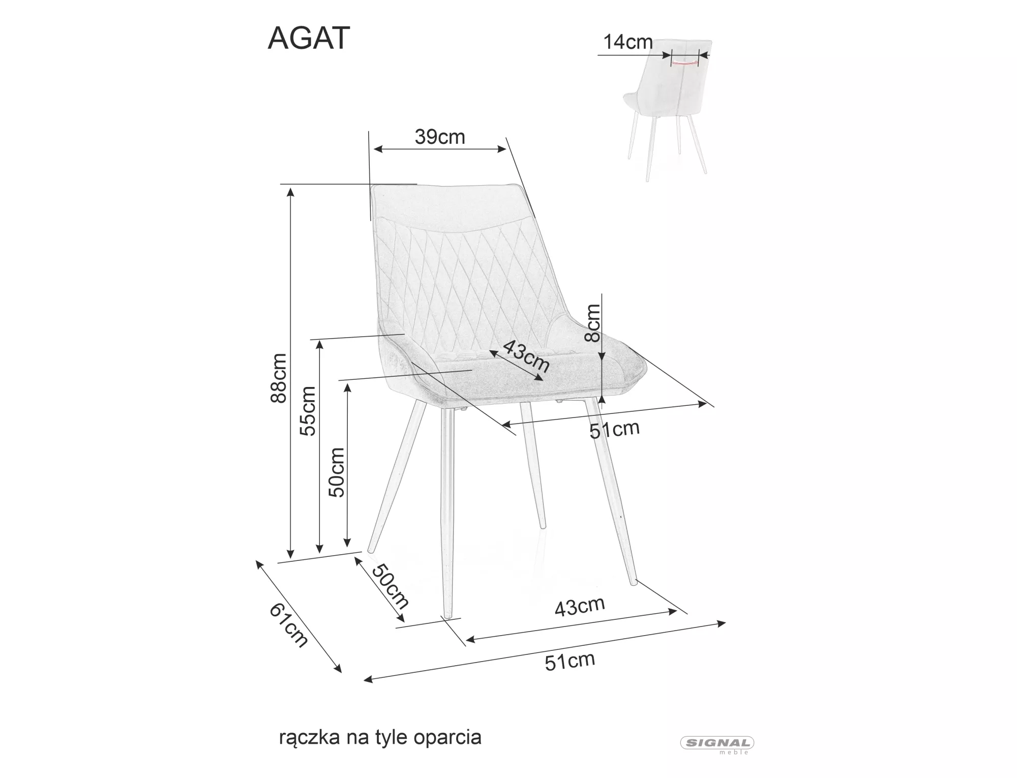 Sedia in velluto agata - immagine 3